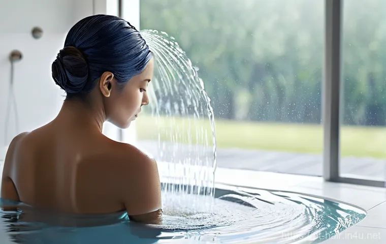 컬러와 광택을 살리는 샴푸 - **Prompt 2: "The Essence of Color Protection"**
    A close-up, artistic shot of a woman's healthy, ...